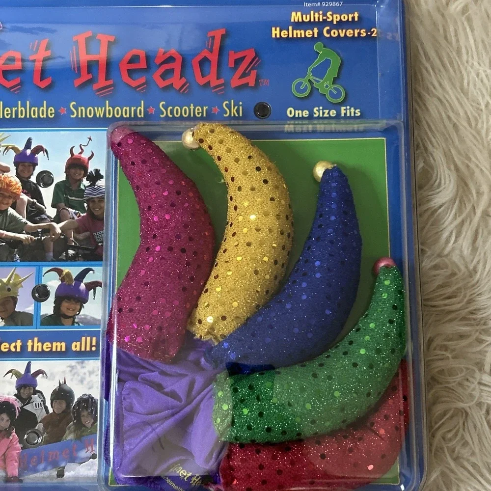 Helmet Headz Multi-Sport kids Helmet Covers 2 OSFA Puffer Fish Jester Costume